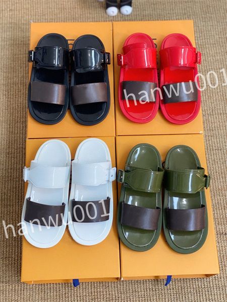 

designer fashion women sandals slippers leather shoes luxury atmosphere high quality, Black