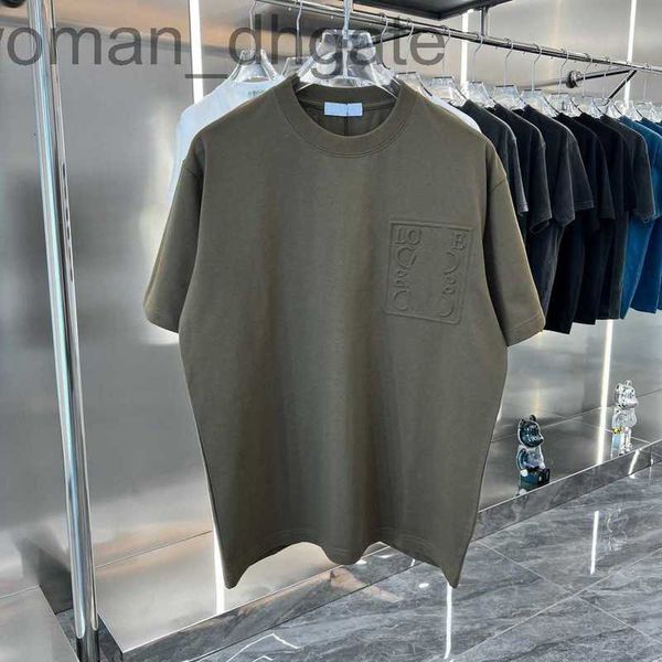 

men's t-shirts designerdesigner luxury loes classic spring summer embossed short sleeve fashion casual loose t-shirt for men and women, White;black