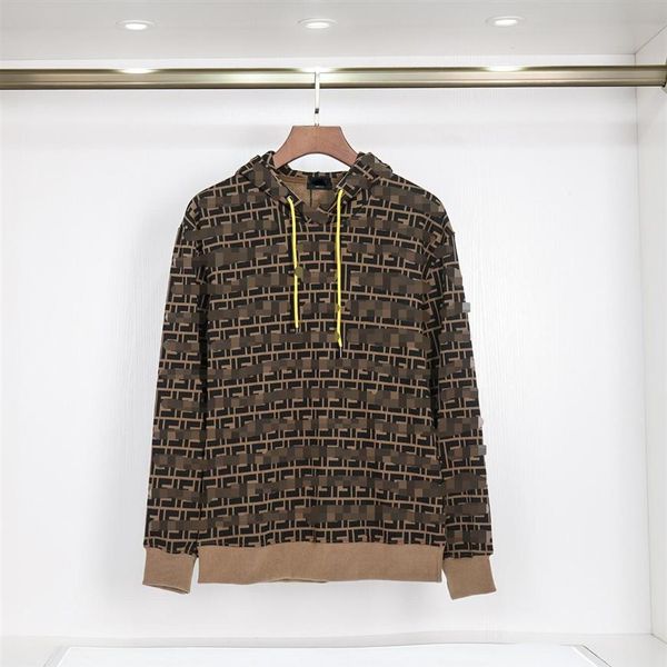 

men's hoodies & sweatshirts loose casual 3xl plus size mixed color hoodie winter autumn letter printed cotton terry fabric to228m, Black;brown