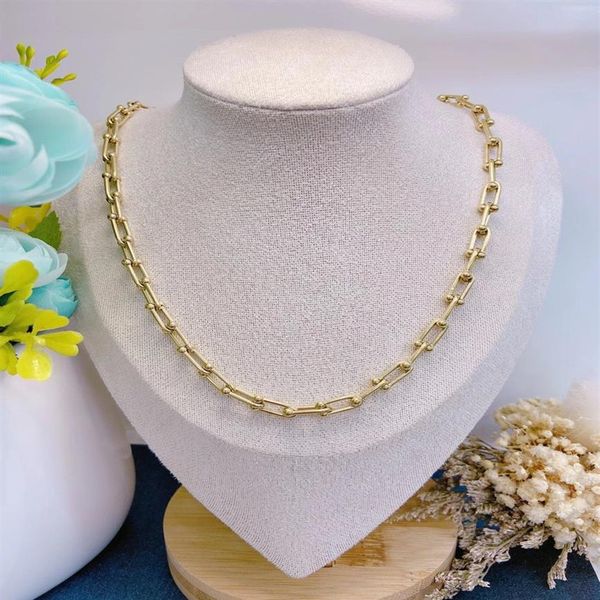 

high end design jewelry necklaces fashion women design necklace gold plated long chain designer style exquisite gift campus couple2432, Silver