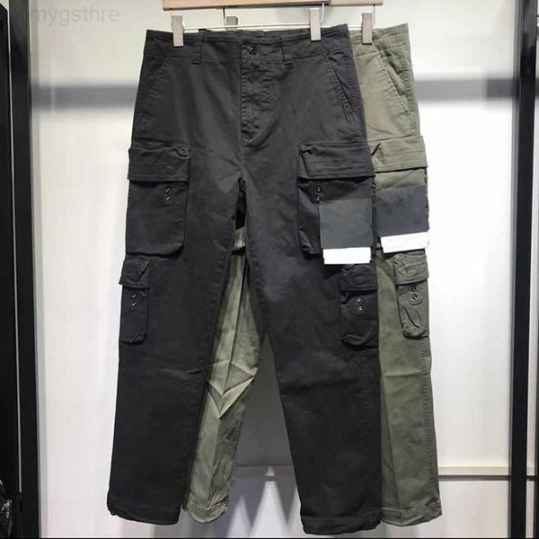 

spring summer and autumn multi pocket sportswear pants street badge loose men's jogging suit outdoor function straight tube leisure sty, Black