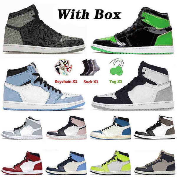 

with box jordas 1s rebellionaire mens basketball jumpman shoes university blue patent green grey fog for men women obsidian unc jorda 1s