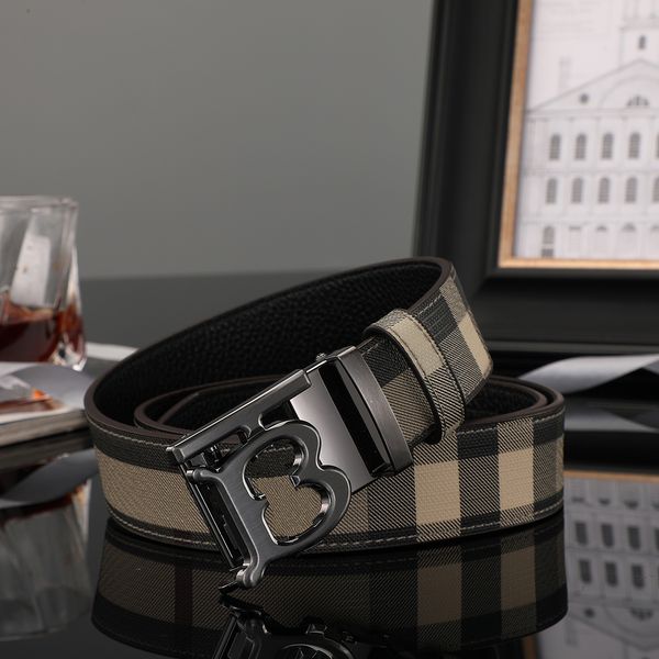 

mens belt automatic buckle designer belt luxury stripe letter buckle classic belts belts gold and silver black buckle casual width 3.8cm siz, Black;brown