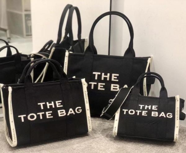 

designer crossbody shoulder bags jacquard canvas letter the tote bag large capacity commuter computer bag shopping handbags4365788