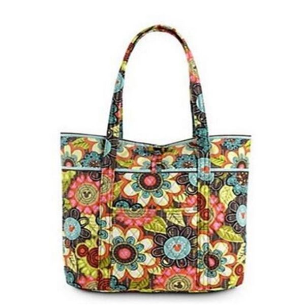 

cotton cartton pattern handbag duffle bag travel bag2968