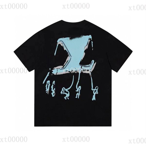 

23ss designer letter printed t shirts tee sweatshirt fashion high street short sleeves summer casual t-shirt breathable men women 233f, Black;brown