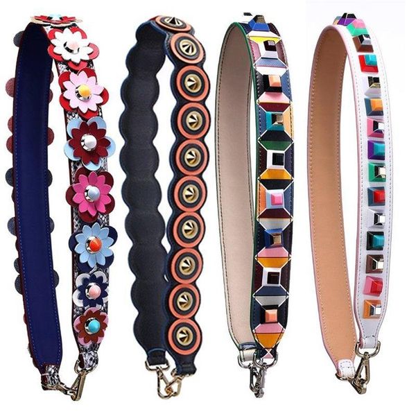 

2017 new come genuine leather strap you bag accessory silver gold buckle shoulder straps for bags237d, Black