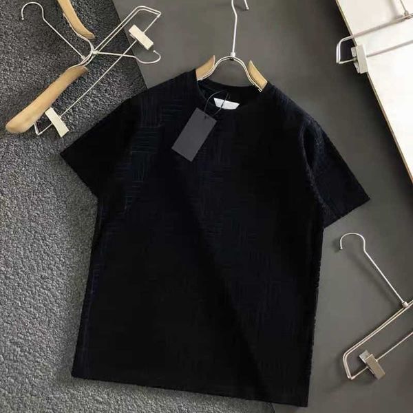 

designer t veneta shirts mens luxurys womens botega spring new fashion brand plaid round short sleeve t-shirt thin fashion trend personality, White;black