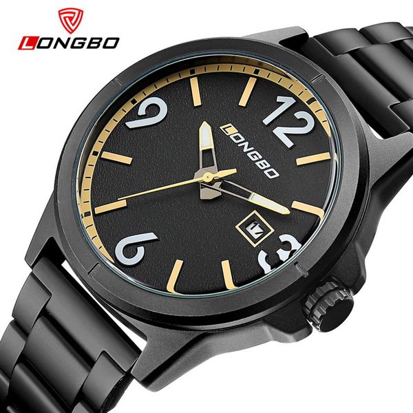 

longbo brand business sports date calendar watch stainless steel wristwatch luxury brand watches montre femme 3003253i, Slivery;brown