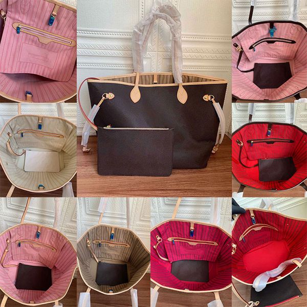 

womens bags genuine leather women neverfull handbag brown flower tote bags shopping bag shoulder crossbody fashion large capacity classic le