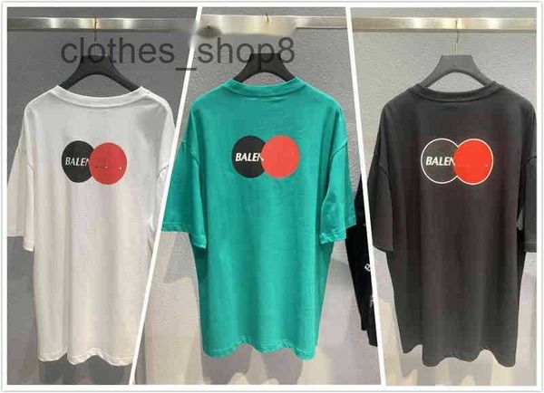 

balengs italy brand men t shirts printing men's women's os paris front rear printed t-shirt bale ve0t, White;black