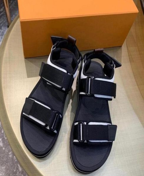 

designer women sandals bom dia flat mule slipper patent canvas men beach slides rubber soles summer flip flops with box6082380, Black