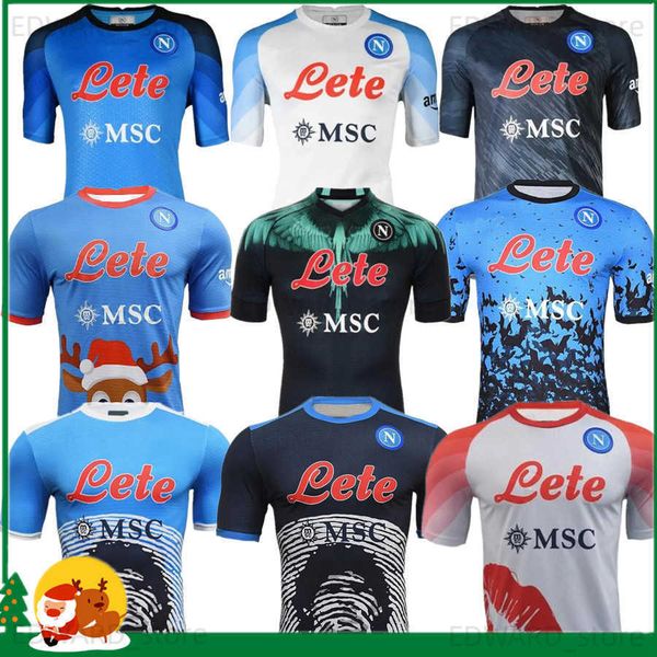 

diy t-shirt 22 23 napoli soccer jerseys maglietta osimhen insigne 2022 2023 naples politano di lorenzo maglia mertens verdi milik men / kids, Black