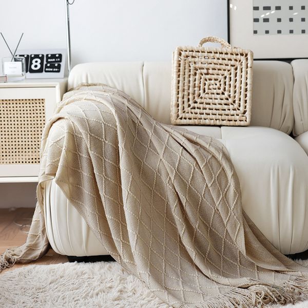 

throw blanket for couch soft knitted farmhouse chenille boho throw cozy knit small lightweight blanket shawl throws with tassels for home de