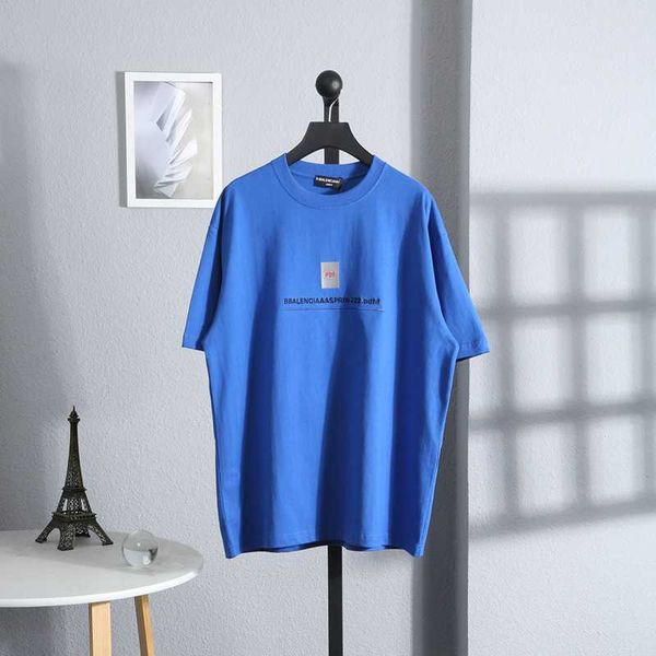 

t shirt fashion brand summer men's and women's os shoulder loose fit short sleeve embroidery pdf letter t-shirt, White;black