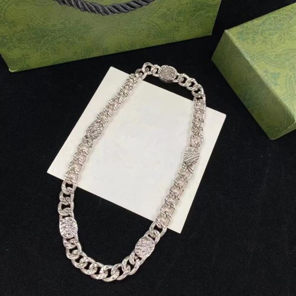 

cuban hip hop men's titanium steel thick chain necklace g letter fashion street accessories holiday gifts225y, Silver