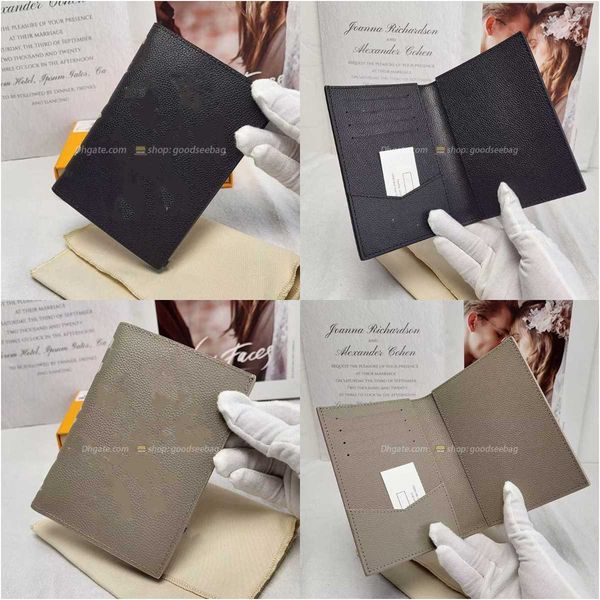 

m46290 passport wallet purse women bag flap luxury genuine leather handbag clutch cross body shoulder bags underarm hobo genuine leather wit