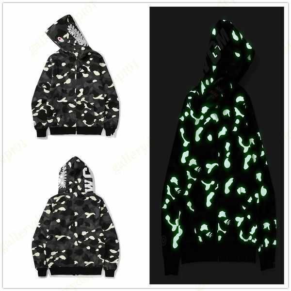 

rts 2023 mens hoodie designer shark color stitching fake zipper pattern women reverse the letters sweaters tie dye hoody hoodys m-3xl 1, Black