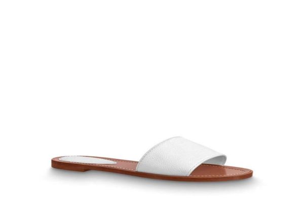 

2022 slippers slide thong sandal brown leather letters sandals women slipper men slides waterfront womens 3641 with box and dust 4370139, Black