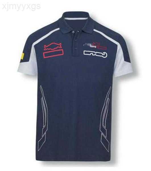 

f1 team version car fan racing suit men and women summer red short-sleeved t-shirt quick-drying clothes overalls polo customizat 9xs43, White;black