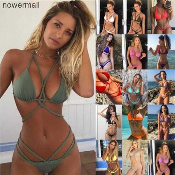 

push up women bikinis 2019 new simple solid color bikini set beach swimwear women lace up flounce summer brazilian swimsuit, White;black