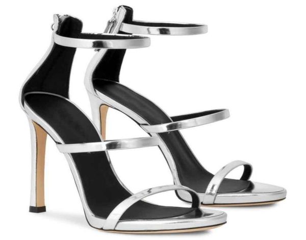 

summer super quality harmony sandals shoes for women threestrap zipper back platform high heels perfect evening party wedding eu31607685, Black