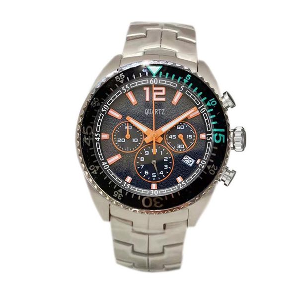 

mens designer f1 wristwatches orologio di lusso men watches montre japan quartz movement chronograph black face racer watch271c, Slivery;brown