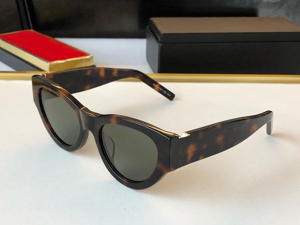 

m94 havana green cat eye sunglasses women designer sunglasses sunnies gafas de sol sonnenbrille sun shades uv400 eyewear with box, White;black