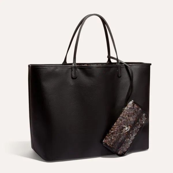 

the tote bag designer handbag large fashion bags anjou totes bag woman y word print leather high capacity double sided use leather goya shou