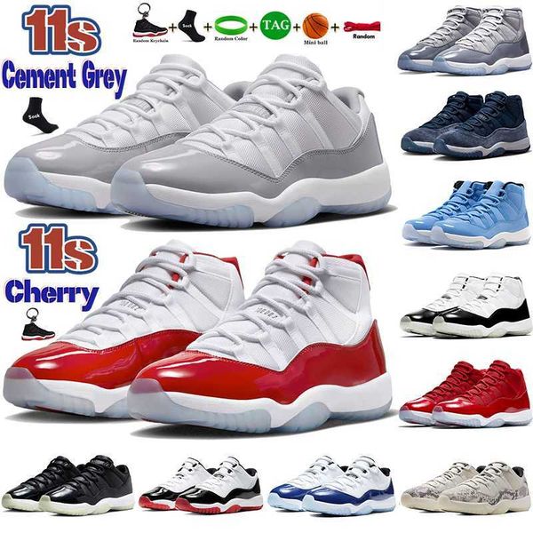 

og 11 jumpman 11s mens basketball shoes cool cement grey cherry dmp gamma blue 25th anniversary low 72-10 royal blue pantone concord bred pu