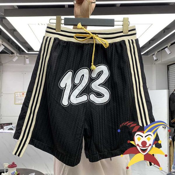 

men's shorts rrr123 shorts men women embroidered mesh rrr 123 shorts breathable summer style casual breeches j230420, White;black