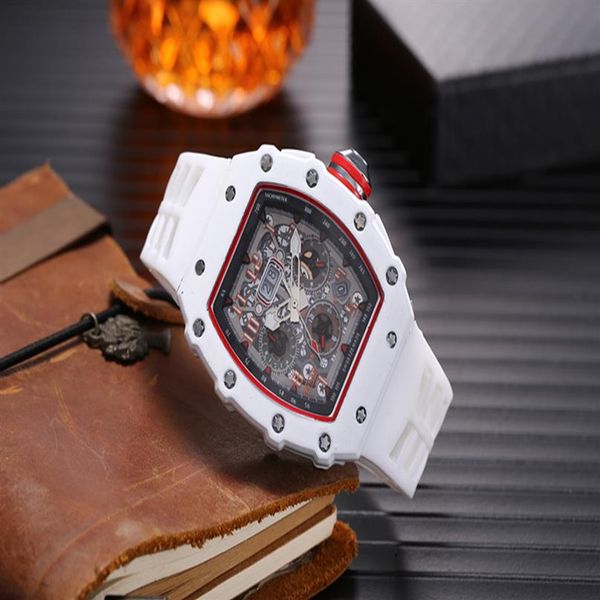 

whole fashion men dress watch stainless steel all dial work rubber strap designer watches quartz movement luxury style men spo277e, Slivery;brown