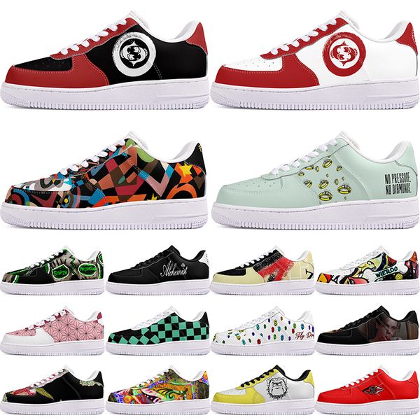 

DIY shoes fashion lovely autumn mens Leisure shoes one for men women casualplatform sneakers Classic cartoon graffiti trainers comfortable sports 9673