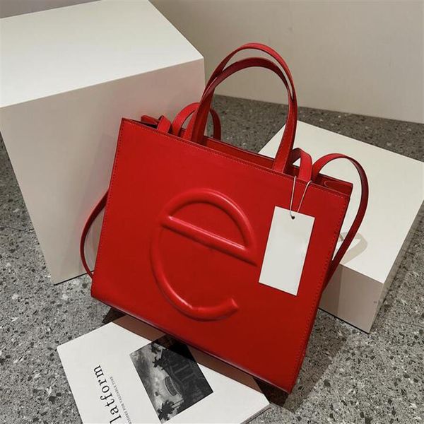 

2022 women pu leather shoulder crossbody bags luxury designer small purses mini tote clutch strap te001286w, Black;red