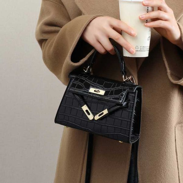 

fashion totes kellies bag kellyss handheld bag for women's 2023 new spring/summer high end mini miniature design versatile one shoulder