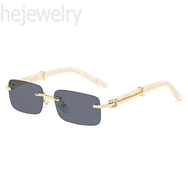 

wooden luxury sunglasses womens mens sun glasses rectangle frameless casual gafas de sol buffalo horn designer shades glasses business elega, White;black