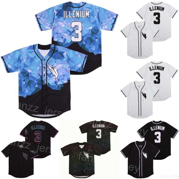 

baseball moive ltd nick diamond jersey 3 illenium all stitched black blue white team color cool base cooperstown vintage college for sport f