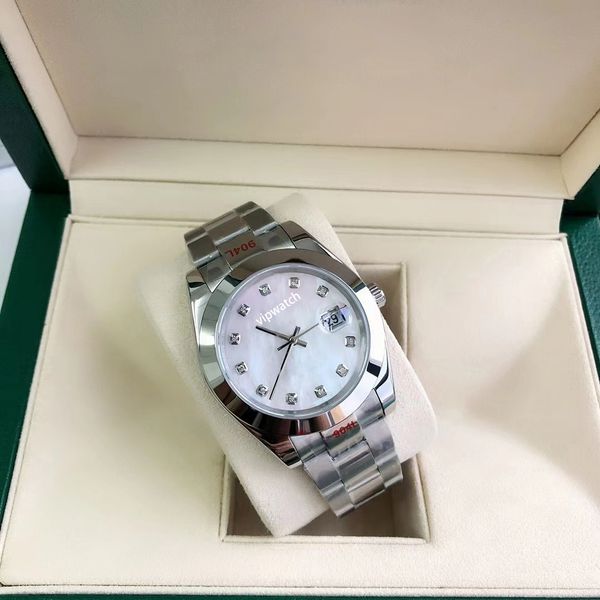 

mechanical automatic 2022new watches men magnifier 41mm sapphire mens male waterproof, Slivery;golden