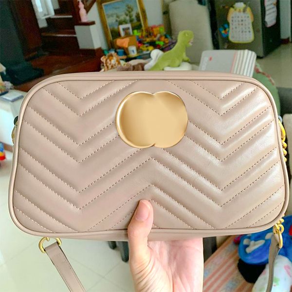 

camera marmont genuine leather clutch bag women's mens tote crossbody luxury designer woman shoulder bags brown baguette zipper 5a hand