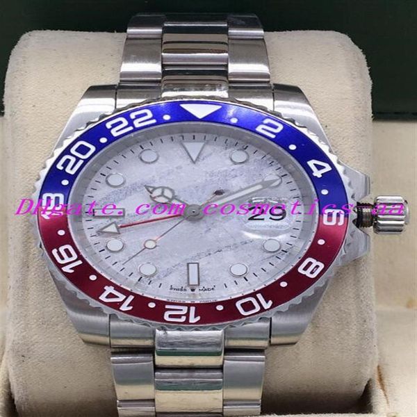 

luxury watch new 3 style crown gmt ii ceramic steel automatic mens black watch 126710blro fashion men's watches wristwatch236p, Slivery;brown