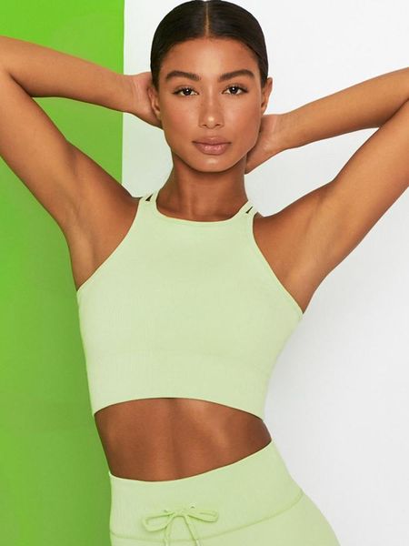 

t-shirt asheywr fitness women seamless knitted beauty back casual funderwear solid quick dry breathble workout feminina, White