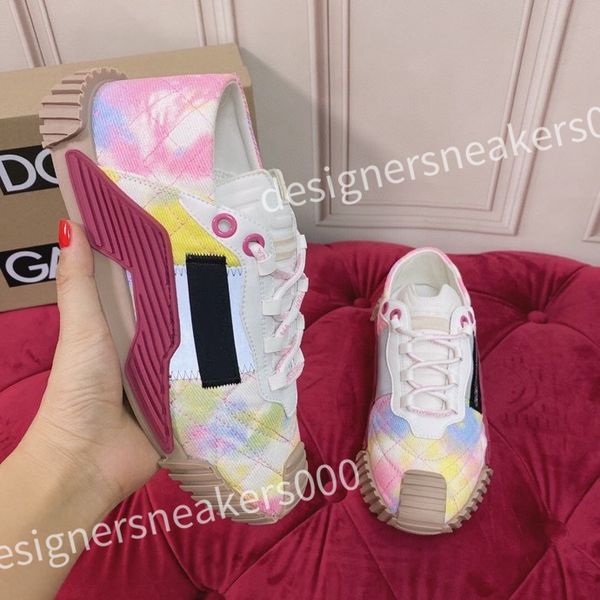 

new men designer shoes women leather high-sneakers low-platform trainers black white outdoor casual shoes, Red;white