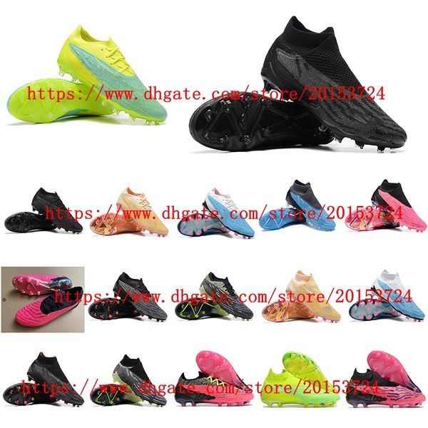 

phantom gx elite fg men's soccer shoes sport cleats football boots comfort sneakers, White;red