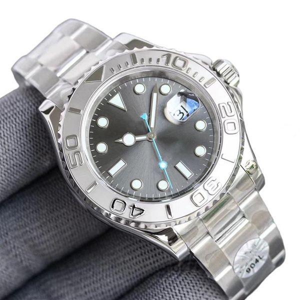 

mens aaa watch luxury automatic mechanical gold watches 40mm stainless steel folded buckle strap sapphire glass montre de luxe mov260k, Slivery;brown