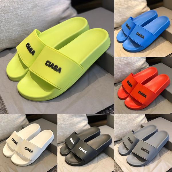 

slippers designer men women loafers paris fashion sandals slides slip-on flat shoes for mens womens outdoor indoor 36-45, Black