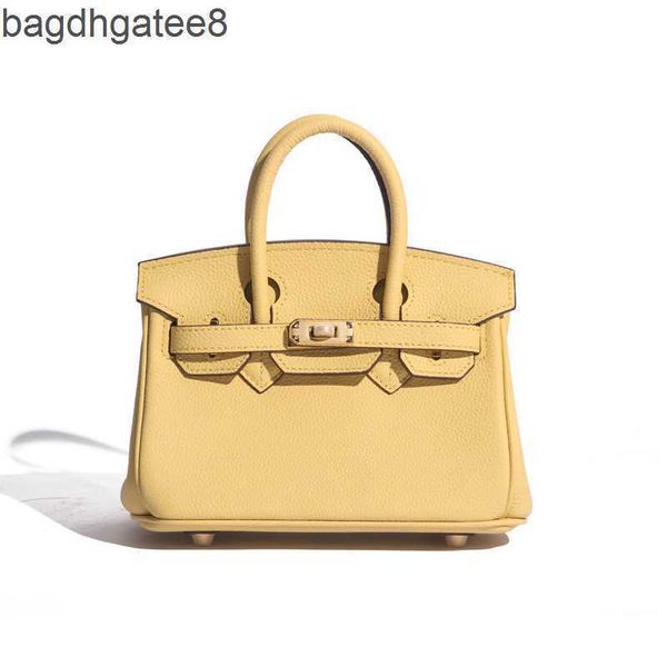 

birkin fashion cutie women's bag 2023 classic burkin bags litchi grain woman leather mini single shoulder handbag lovely totes 20cm xyv