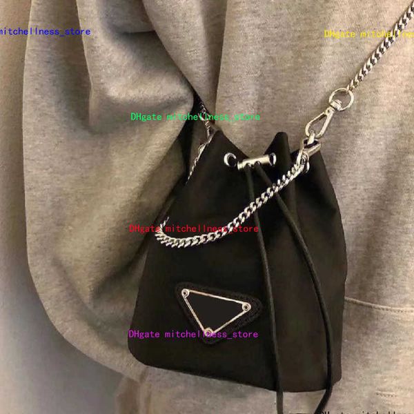 

bucket bag women designer nylon handbag mini tote small luxurys long chain shoulder crossbody bags purses