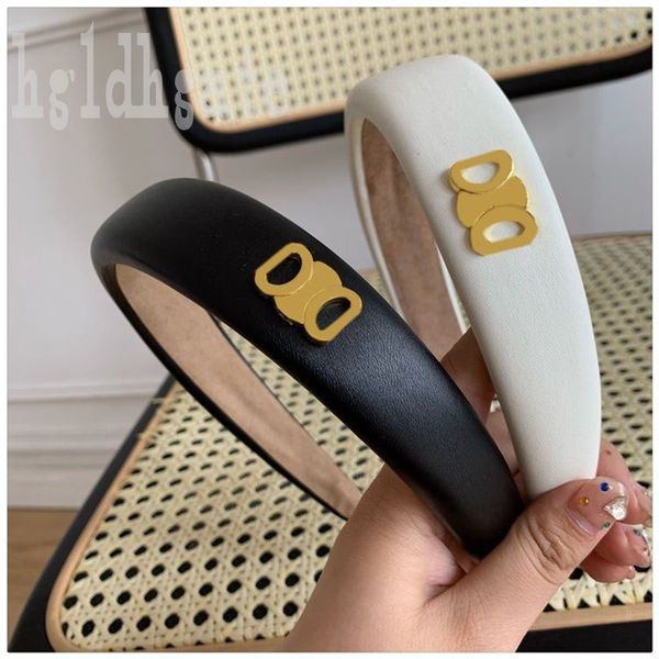 

woman leather pu hair band designer headband flocking makeup anti slip outdoor metal travel letter jewelry hair accessories headbands winter, Silver