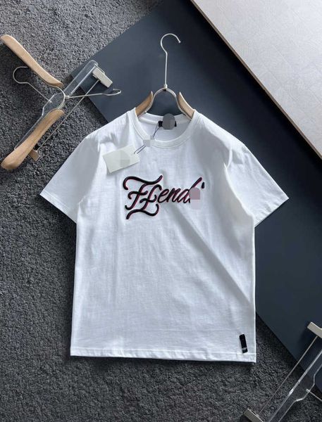 

small monster fen home 3d embroidery short sleeve china-chic brand loose black cotton round neck half t-shirt male, White;black