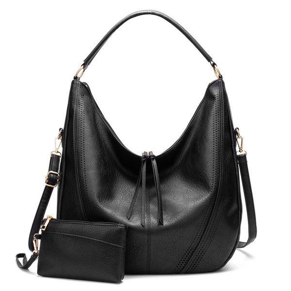

versatile shoulder bag fashionable women's bag tassel 2-piece handbag